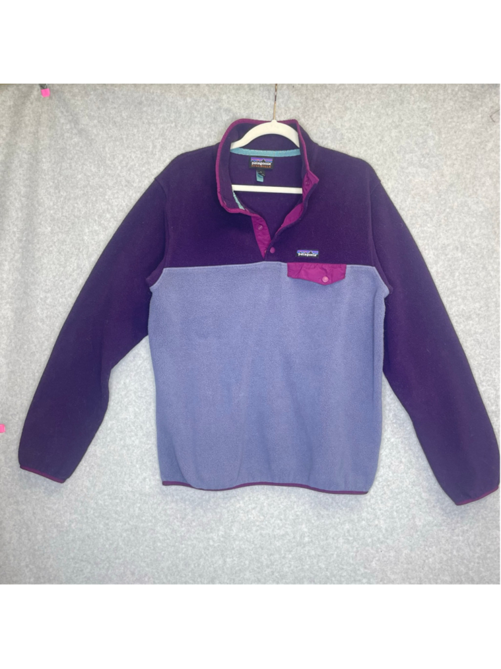 Patagonia Synchilla Snap-T Fleece Pullover Purple Lavender Size L